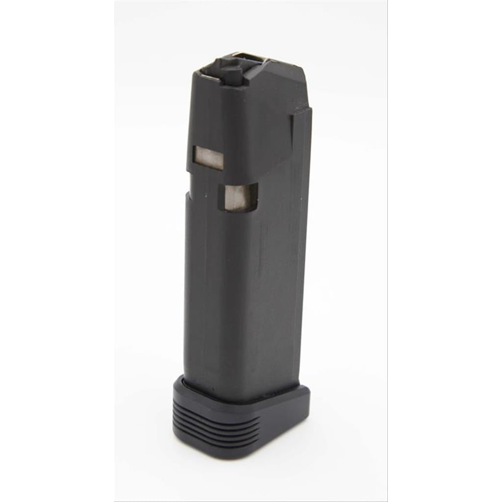EDC Magazine Grip Extension +2 for Glock 19/23/26/27/33 - BLACK